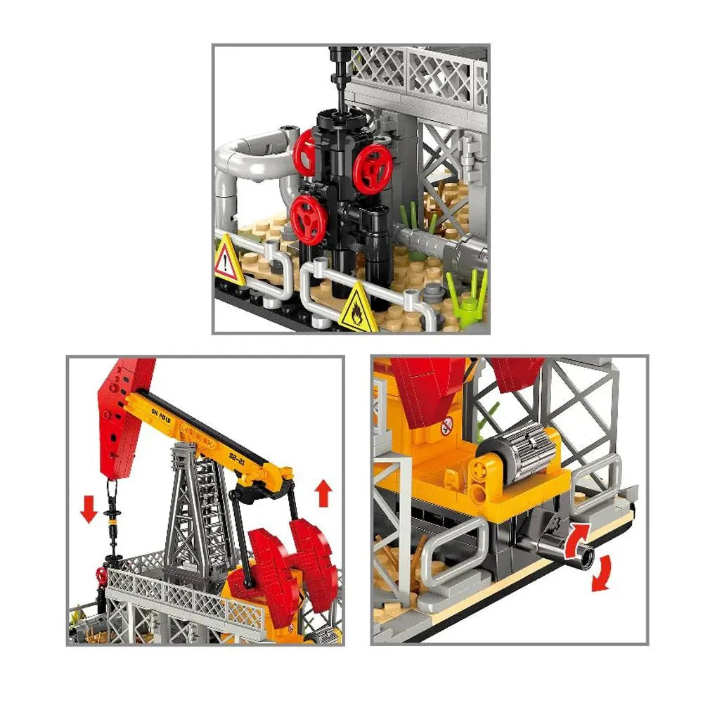 Brick MOC Offshore Oil Platform | 666pcs - Brick Car Merchant