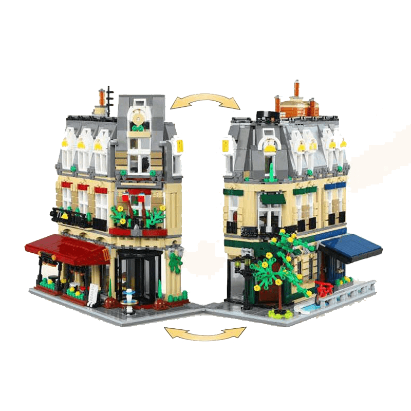 Brick MOC Parisian Street Architecture | 3229pcs - Brick Car Merchant
