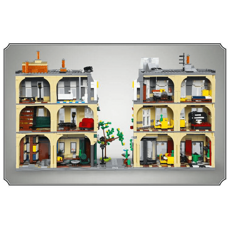 Brick MOC Parisian Street Architecture | 3229pcs - Brick Car Merchant