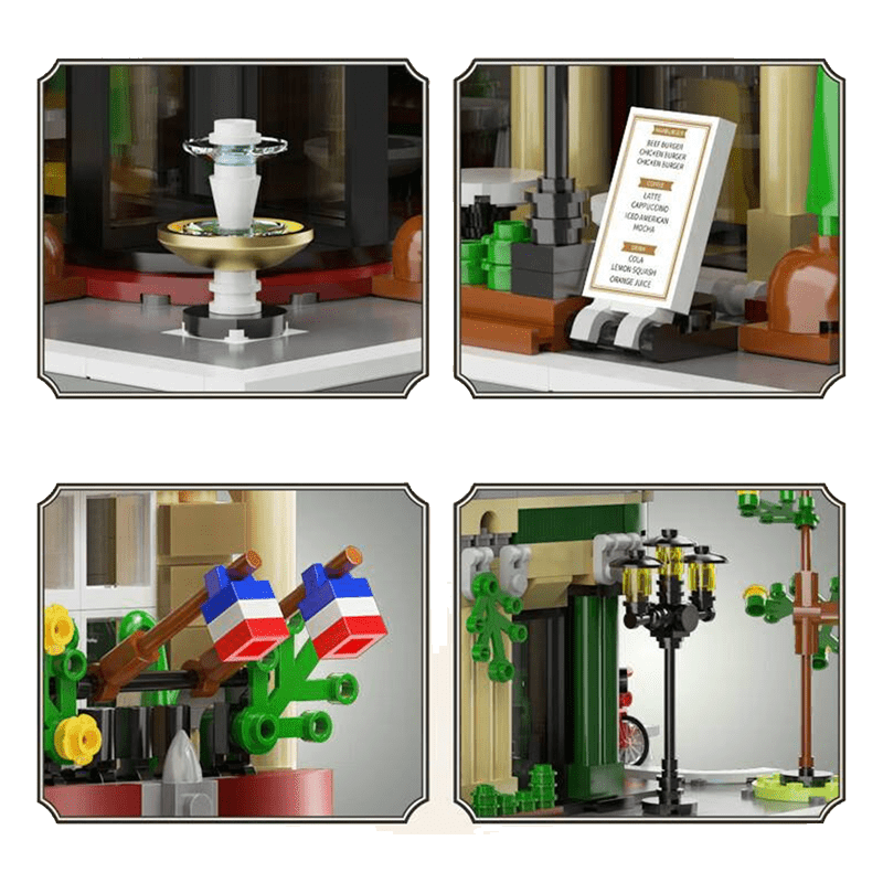 Brick MOC Parisian Street Architecture | 3229pcs - Brick Car Merchant