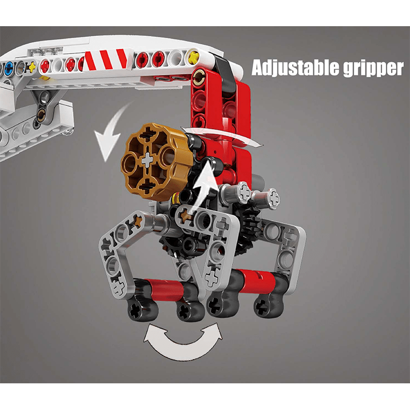 LEGO MOC Pneumatic Forestry Harvester | 938pcs - Brick Car Merchant