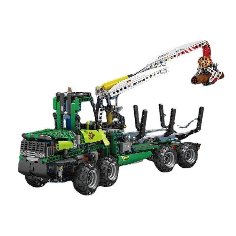 LEGO MOC Pneumatic Forestry Harvester | 938pcs - Brick Car Merchant