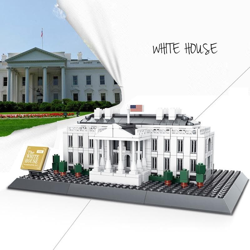 LEGO MOC White House | 803pcs - Brick Car Merchant