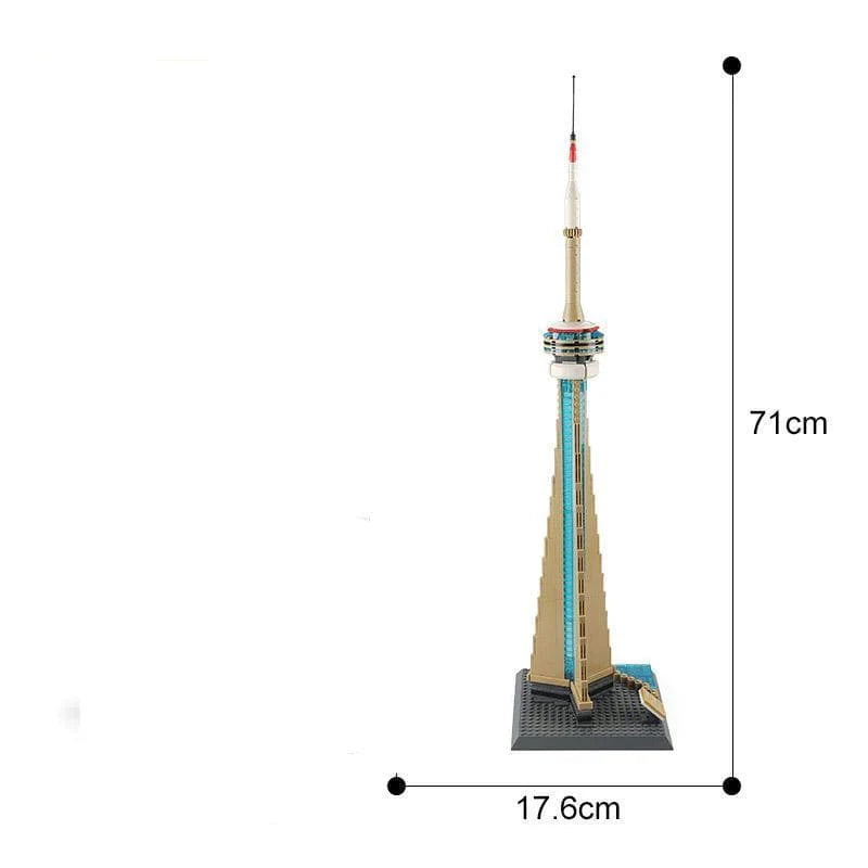 Brick MOC CN Tower Toronto | 400pcs - Brick Car Merchant