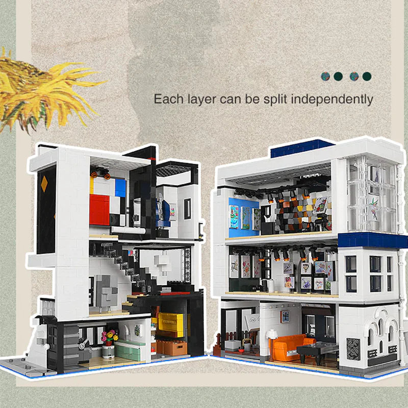 Brick MOC Panoramic Art Gallery | 3535pcs - Brick Car Merchant