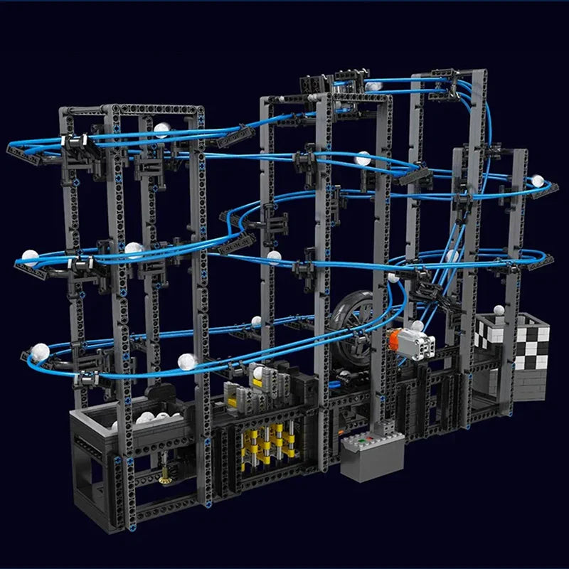 Brick MOC Motorised GBC Marble Run | 2438pcs - Brick Car Merchant