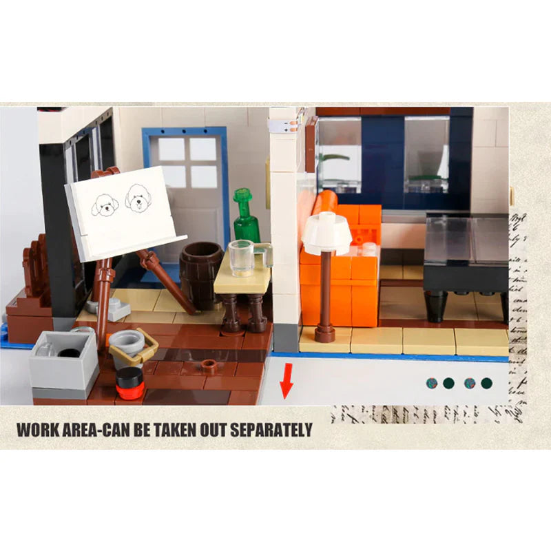 Brick MOC Panoramic Art Gallery | 3535pcs - Brick Car Merchant