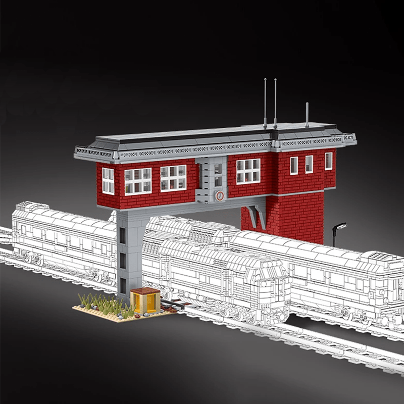 Brick MOC Railway Signal Station | 1808pcs - Brick Car Merchant