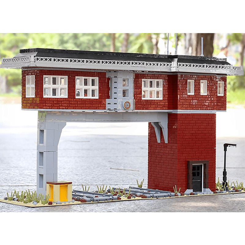 Brick MOC Railway Signal Station | 1808pcs - Brick Car Merchant