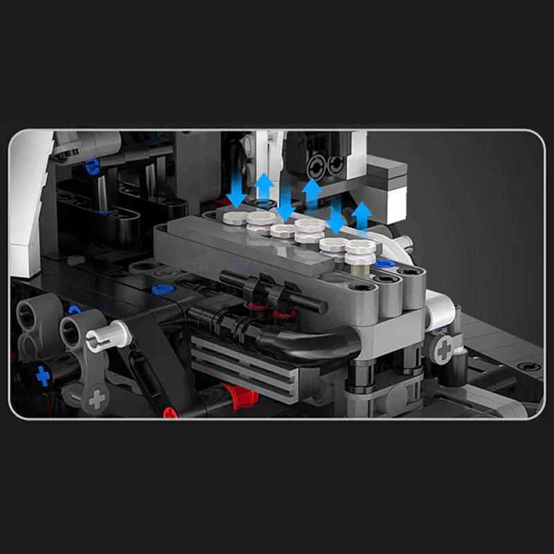 LEGO MOC RC Articulated Dump Truck | 3067pcs - Brick Car Merchant