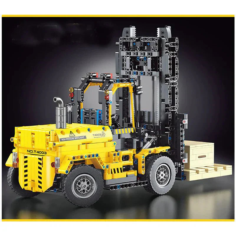 LEGO MOC RC Industrial Forklift | 2027pcs - Brick Car Merchant