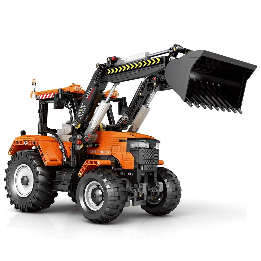 LEGO MOC Remote Controlled Loading Tractor | 1496pcs - Brick Car Merchant
