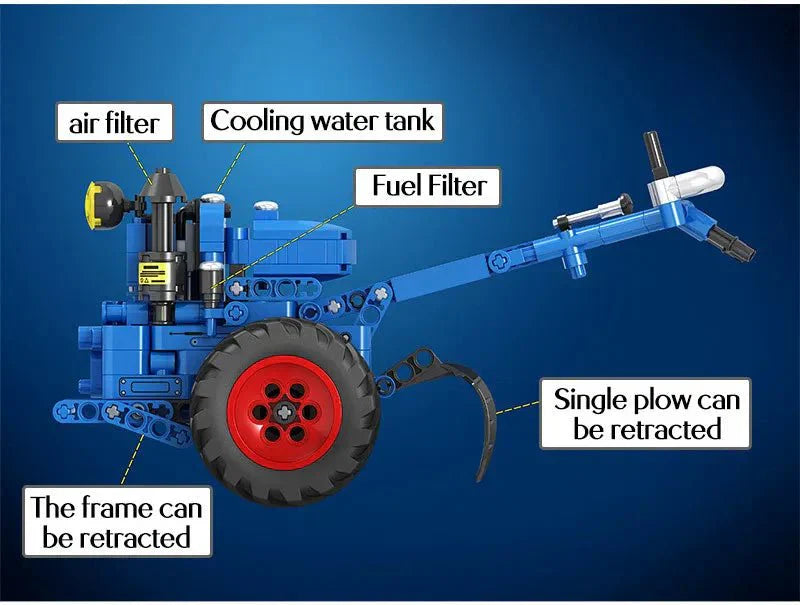 LEGO MOC Retro Walking Tractor | 248pcs - Brick Car Merchant