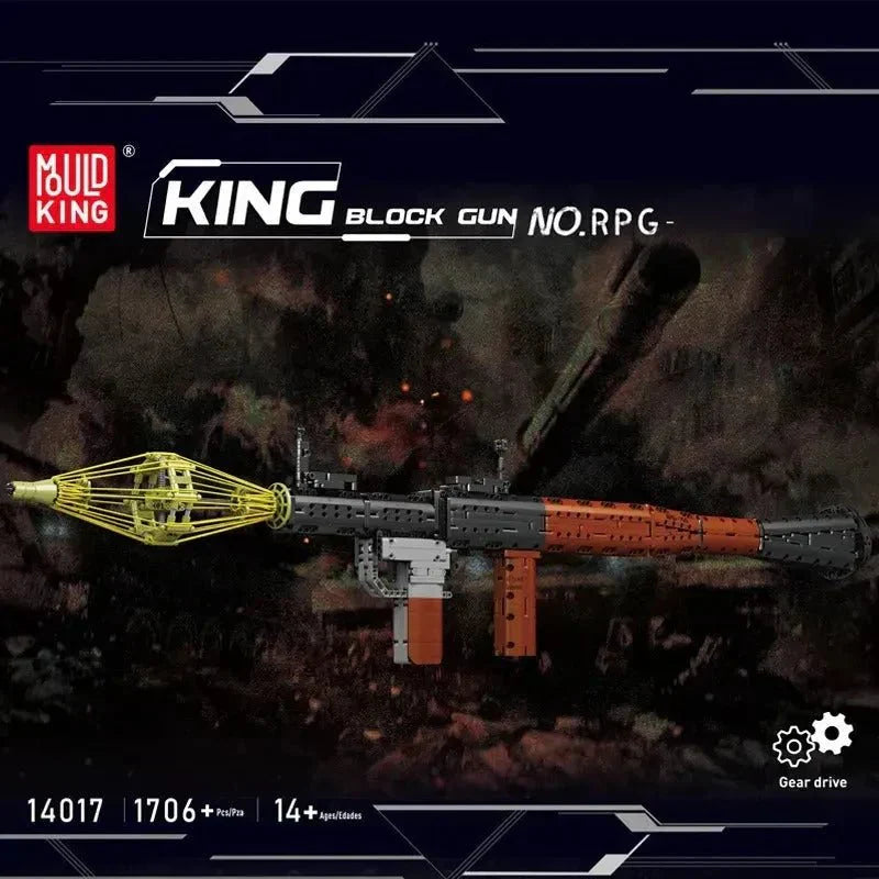Brick MOC RPG Rocket Grenade launcher | 1706pcs - Brick Car Merchant