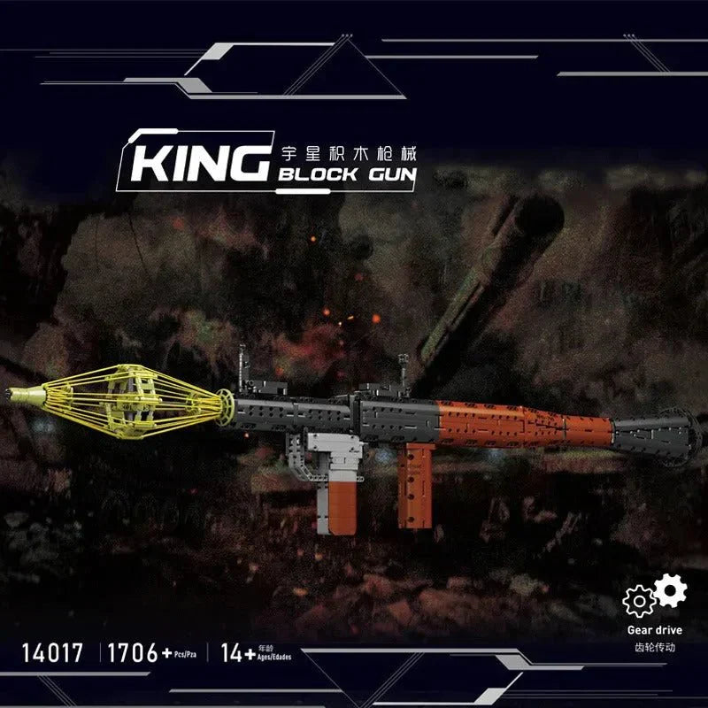 Brick MOC RPG Rocket Grenade launcher | 1706pcs - Brick Car Merchant