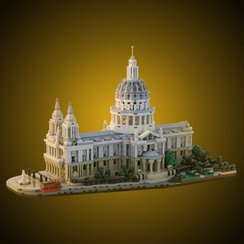 Brick MOC Saint Pauls Cathedral 1:800 | 2148pcs - Brick Car Merchant