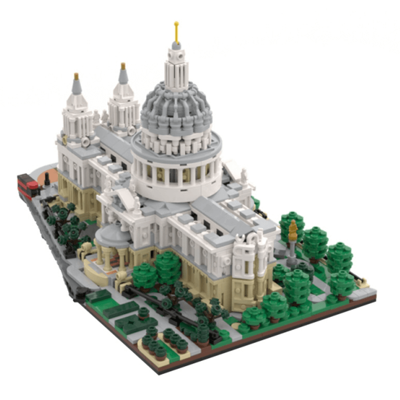 Brick MOC Saint Pauls Cathedral 1:800 | 2148pcs - Brick Car Merchant