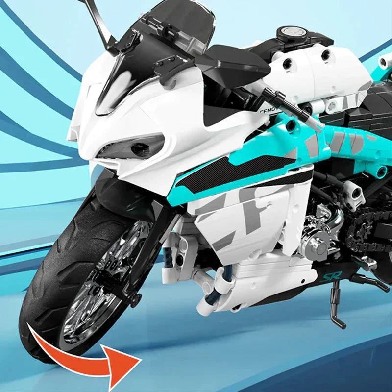Brick MOC Superbike 1000 Street Racer | 827pcs - Brick Car Merchant