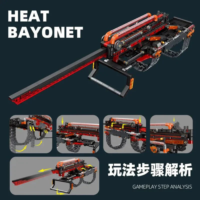Brick MOC Technical Heat Bayonet | 533pcs - Brick Car Merchant