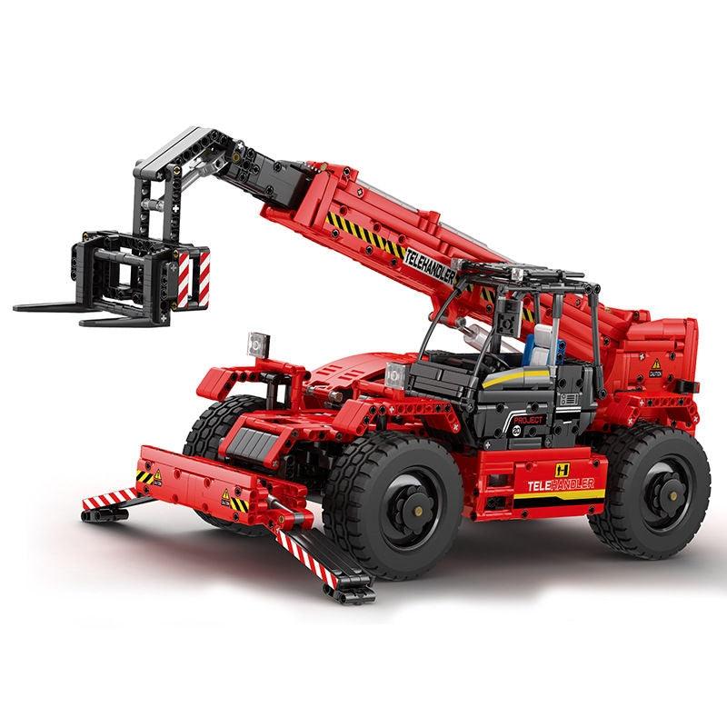 LEGO MOC Telescopic Arm Forklift | 2260pcs - Brick Car Merchant