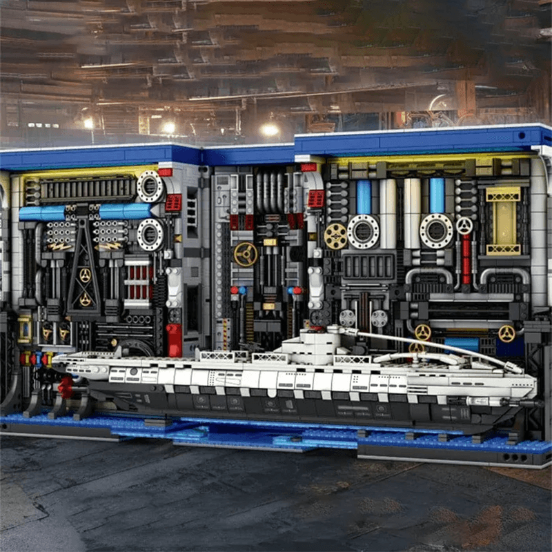 Brick MOC The Submarine Factory | 3465pcs - Brick Car Merchant