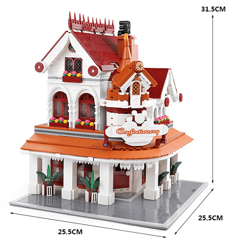 Brick MOC The Sweet Shop | 2615pcs - Brick Car Merchant