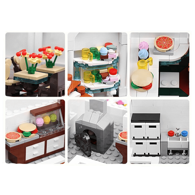 Brick MOC The Sweet Shop | 2615pcs - Brick Car Merchant