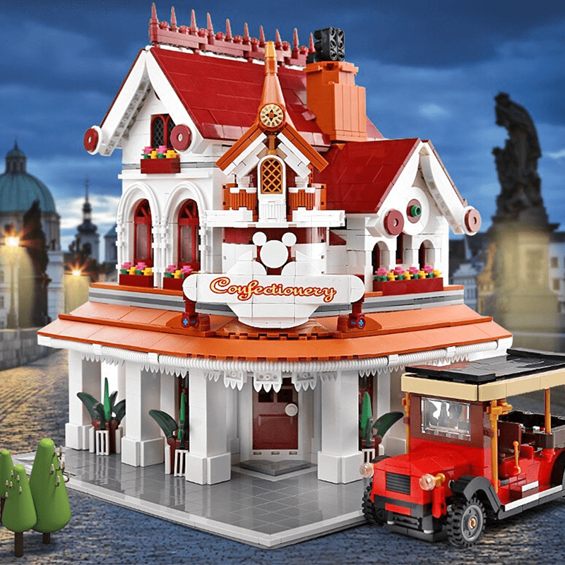 Brick MOC The Sweet Shop | 2615pcs - Brick Car Merchant