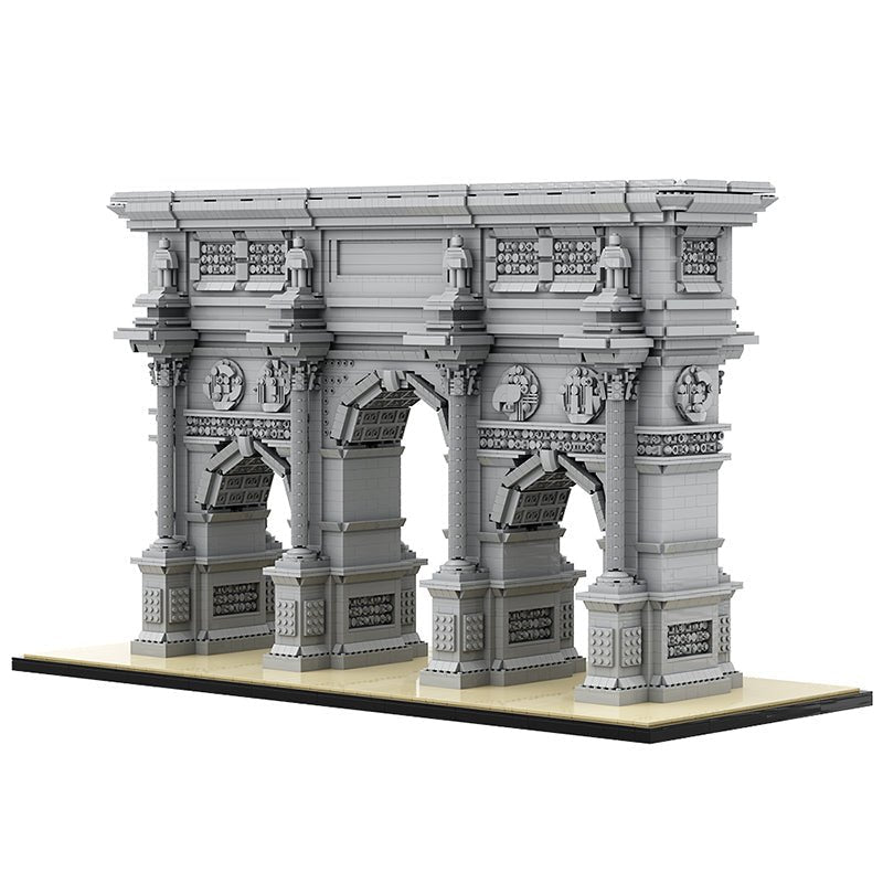 Brick MOC The Ultimate Arc de Triomphe du Carrousel | 7627pcs - Brick Car Merchant