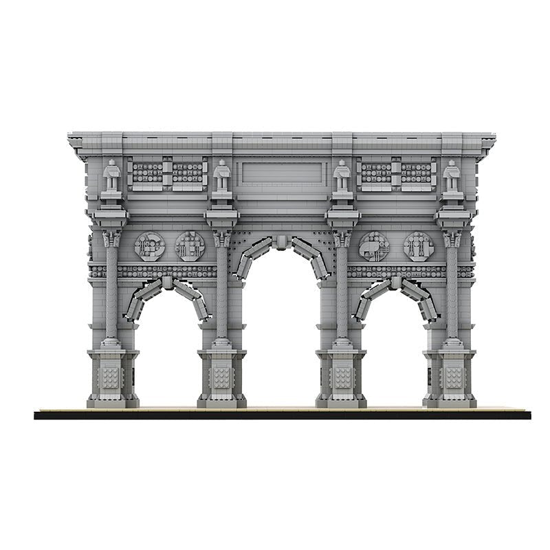 Brick MOC The Ultimate Arc de Triomphe du Carrousel | 7627pcs - Brick Car Merchant