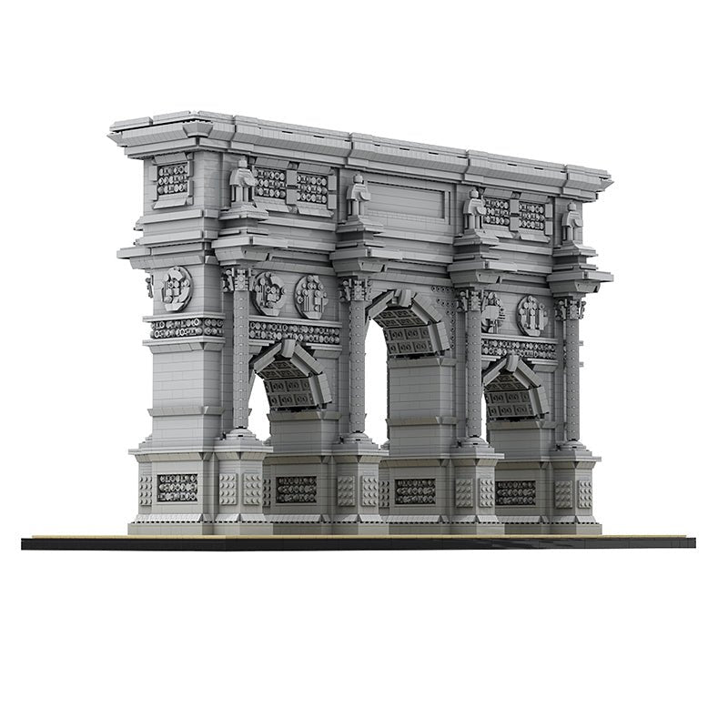 Brick MOC The Ultimate Arc de Triomphe du Carrousel | 7627pcs - Brick Car Merchant