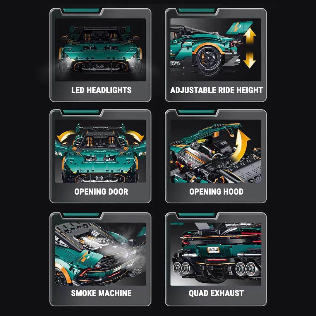 LEGO MOC Turbocharged Vantage V12 Grand Tourer | 3793pcs - Brick Car Merchant