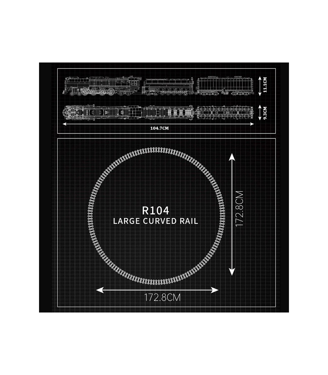 LEGO MOC Union Pacific 844 Locomotive | 3358pcs - Brick Car Merchant