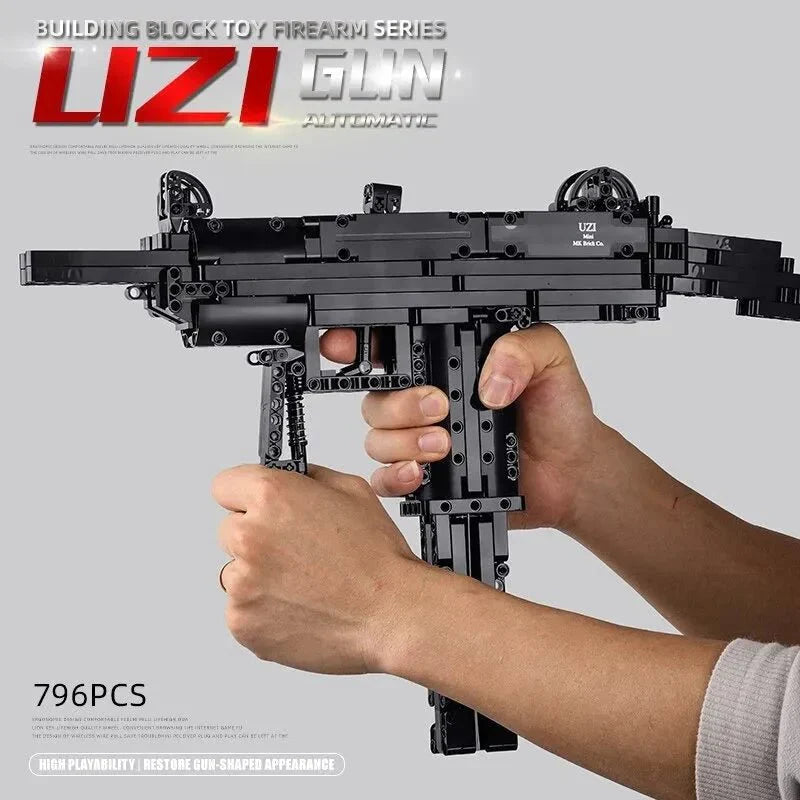 Brick MOC UZI SMG Sub Machine | 796pcs - Brick Car Merchant