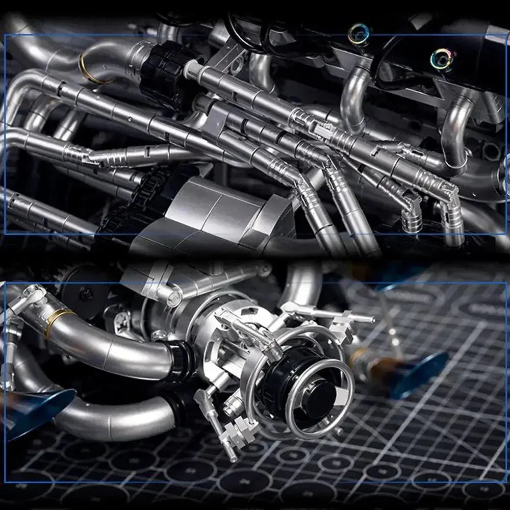 LEGO MOC V8 Turbocharged Engine | 2773pcs - Brick Car Merchant